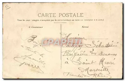 Douaniers Français se rendant à l'Embuscade — Frontière Franco-Suisse — L. Michaux, éditeur Bellegarde (Déposé) — Verso