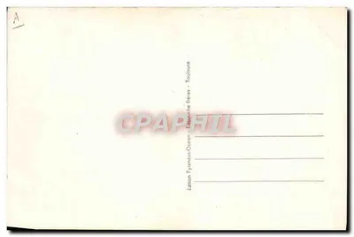 La Cerdagne — BOURG-MADAME — Le poste de douanes françaises — Verso