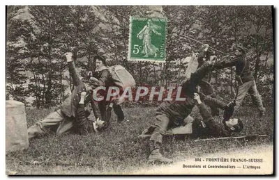 Frontière Franco-Suisse — L'Attaque — L. Michaux, édit. Bellegraphe (Dépôt)