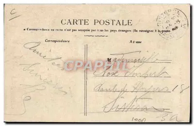 A la Frontière — La Visite — Éditeur : E. & Cie, Toulon — Verso