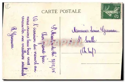 Partida de forçados para a Guiana — Ilha de Ré — SAINT-MARTIN — Verso