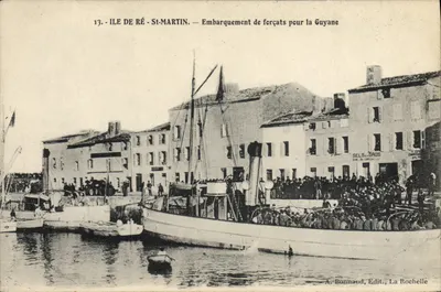 Ilha de Ré - St-Martin — Embarque de presos para a Guiana