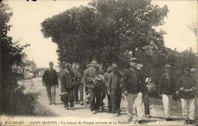 Île-de-Ré — Saint-Martin — Um Convóio de Forçados Chegando de La Rochelle — A. B.
