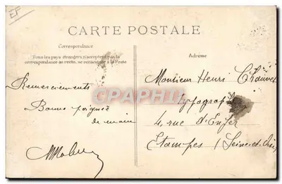 VILLEPREUX-LES-CLAYES의 재난 — 1910년 6월 18일 — 출판사 미확인 — 뒷면