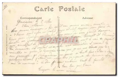Acidente ferroviário perto de Lizy-sur-Ourecq — Campanha de 1914-1915 — Visé Paris N° 167 — Verso