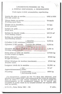 Lokomotywa z zapasem paliwa 151 TQ — Série 2 — S.N.C.F. — Rewers