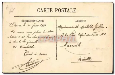 Tarjeta postal antigua Judaica Tipo de judío — Reverso
