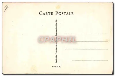 Kobieta z zamkiem — żart — G. R., Nantes, seria M — Rewers