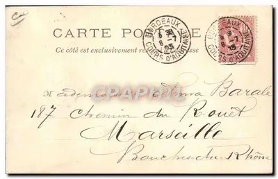 L'Échouement en Garonne du Paquebot des M.M. « Le Chili », le 24 avril 1903 — J.H.B., Éd., Br. — Verso