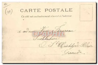 Échouement du paquebot M.M. « Le Chili » — Garonne, 24 avril 1903 — J. H. R., Éd., Bx. — Verso
