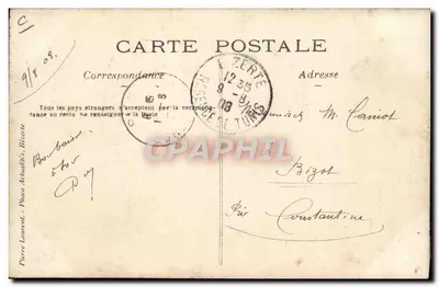 Navire en difficulté — TUNISIE — Photo Laurent, Bizerte — Verso