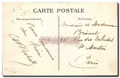 Le Havre — Wycieczka z deszczu do Fortu — G. F., Le Havre, n°308 — Rewers