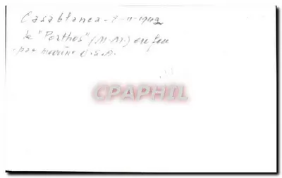 Casablanca — o "Porthos" (M.M.) em chamas — Verso