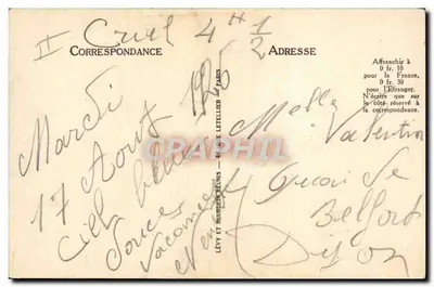 Criel-Plage — Statek ratunkowy — LL, nr 2052 — Rewers