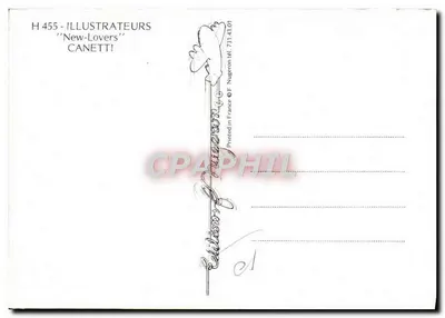 Nudità femminile e uomo in giacca di pelle — illustrazione 'New-Lovers' — Éditions F. Nugeron — Verso
