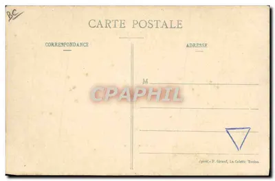 Podwodna łódź — Marynarka Francuska — P. Girand, La Calette, Toulon — Rewers