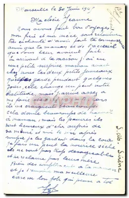 Submarino — em Marselha — editor desconhecido, número de série não visível — Verso