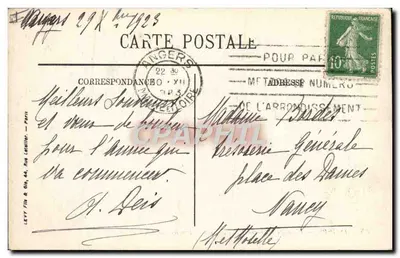 Angers — Place du Ralliement — Le Grand Théâtre — LL — Verso
