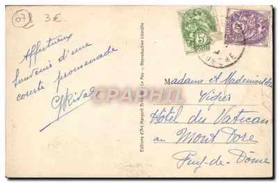 LA LOUVESC (Ardèche) — Paisagem — M.-B. Le Puy — Verso
