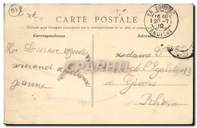 La Louvesc - Katedra — Fototypia Lyon, nr 2 — Rewers