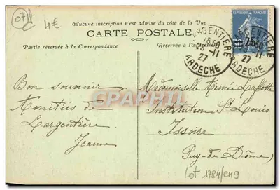 De Largentière a Ruoms - À direita, a Ardèche — Verso