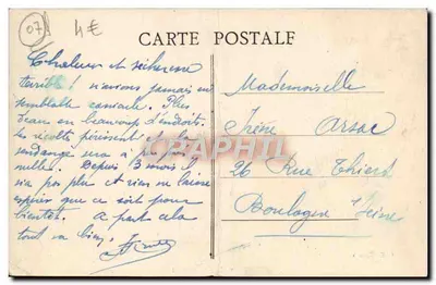 Ruoms — Os Túneis — Coll. Tourrre — Verso
