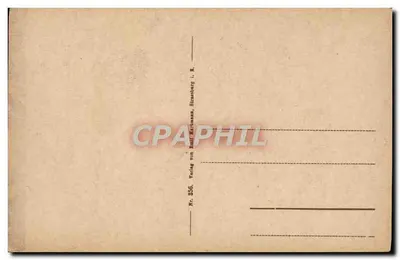 Schlettstadt, Münster — visão do campanário e dos telhados — editor Verlag von Kell Ertmann, Strasbourg, n° 356 — Verso