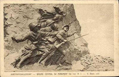 हार्टमैन्सविलरकोप्फ - 152 वें आर.आई. के मूर्ति समूह - वी. एंटोइन स्कल्प्टर