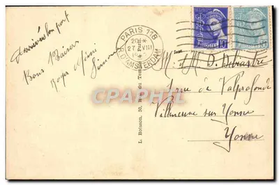 Paryż — Arc de Triomphe de l'Étoile — wydawca L. Boisson, nr 66 — Rewers