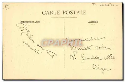 Lunéville — Rue Castara e Sinagoga dopo l'incendio — Foto P. R., 13, Pl. de l'Église — Verso