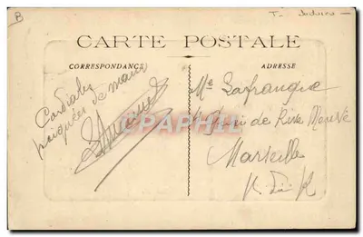 St-Maximin — Quartiere della Giudea — Poncet, edit. Tabacchi — Verso
