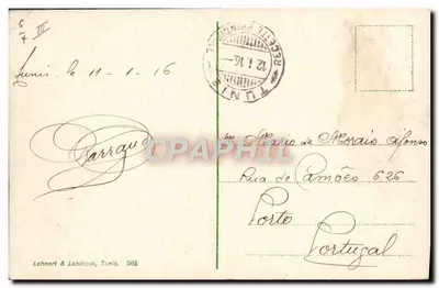 Tunis. Mulheres judias. — Lehner & Landrock, n° 562 — Verso