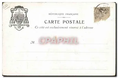 Incendie de l'église de Saint-Pierre à Cerre-Neuve — scène de sinistre avec pompiers — éditeur non visible, n° de série non lisible — Reverso
