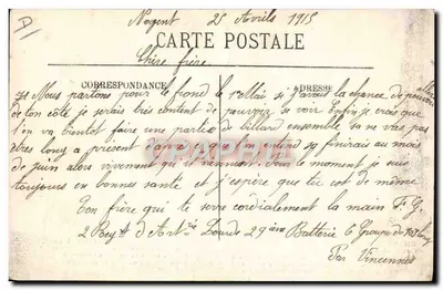 Campeonato da França 1914 — CrupeLandt, vencedor de Paris-Roubaix — Edição do Pneu Hutchinson — Verso