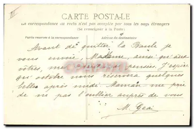 Sainte-Anne — Adeus aos pescadores — editor não visível — Verso