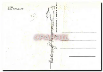 Frau in Sportkleidung — Verlag Didier Gaillard, Nr. H 258 — Rückseite