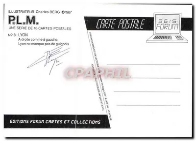 Lyon — PLM — Wydawnictwo Forum Cartes et Collections, nr 8 — Rewers