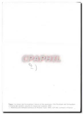 Retorno das andorinhas — série CP 140 — edição Nouvelles Images / Roland Topor — Verso