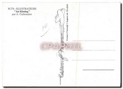 L'Arte dell'Abbraccio — Cartolina d'anniversario — Edizione F. Nugeron — Verso