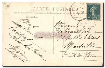 Draguignan - A Gendarmeria — Edição Villy — Verso