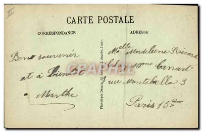 Plaisir — A Gendarmeria — Fototipia Desaix — Verso