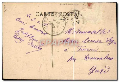 Tarascon - Gendarmeria Narodowa — nieznany wydawca, nr 19 — Rewers