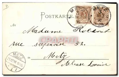 S.M. Panzerschiff Brandenburg — nave da guerra tedesca — editore G. Sieghl, Wilhelmshaven — Verso