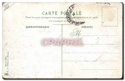 Pothuau — Croiseur Guirassé — K. F. Editeurs, Paris, Série 1050 — Verso