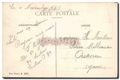 Esplosioni di obici sul Ponte di Mousson — Guerra 1914-1915 — Rebouulet, libraio editore — Verso