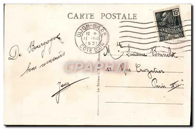 Dijon - Plac de la Place d'Arcy - Basen — nr 3527, wydawca Les Éditions C. L. Benassay — Rewers