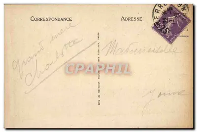 Tumba de Paul Bert em Auxerre — Saint-Amé — editor Selecta, n°140 — Verso