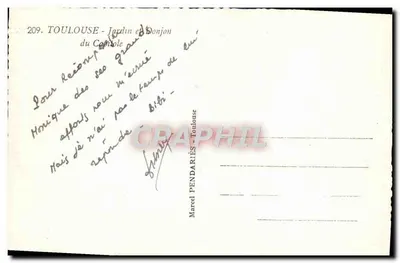 Toulouse - Giardino del Grand Concolé — Cely — Verso