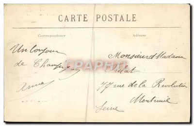 Champigny-sur-Yonne (Yonne) — Um Canto de Paisagem ao Lado da Água — Coleção J. D. Seus — Verso