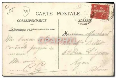 Frontière de l'Est — Acte de fraternité entre employés français et allemands — Finare, phot.-édit., Nancy — Verso